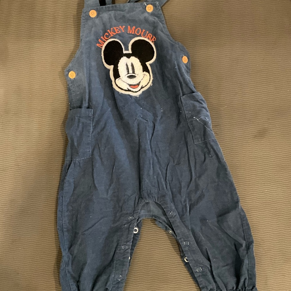 Disney Blue Mickey Mouse Overalls